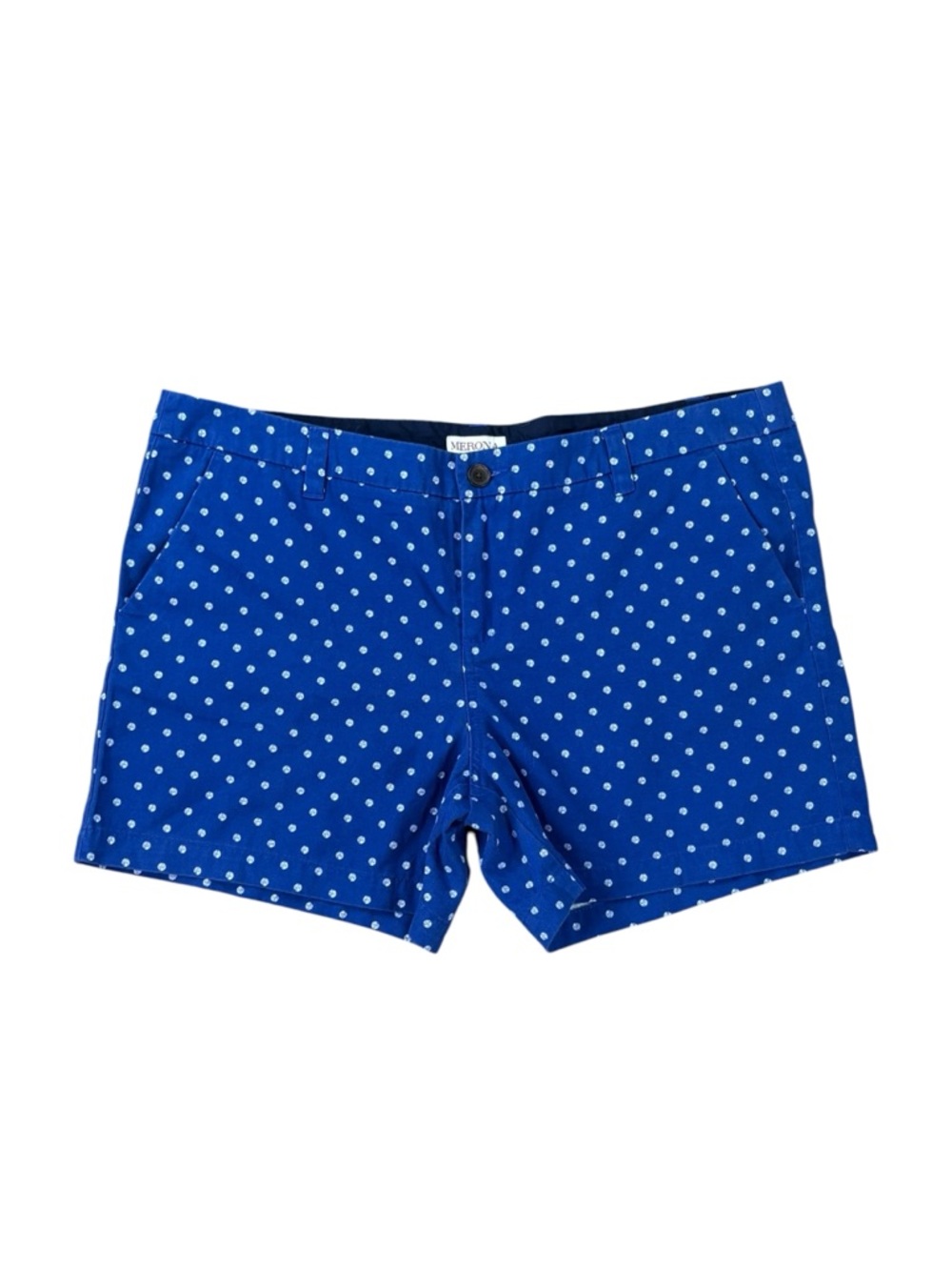 Woman’s Merona blue polkadot casual shorts size 16